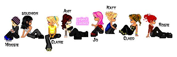 The girls ive hung out wiv over the 5 years...they all have names above or under!!
