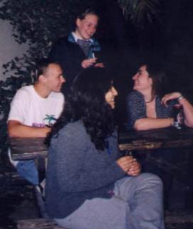 Klara, Barbara and Martin from the Czech Republic; Kibbutznikit Atara
