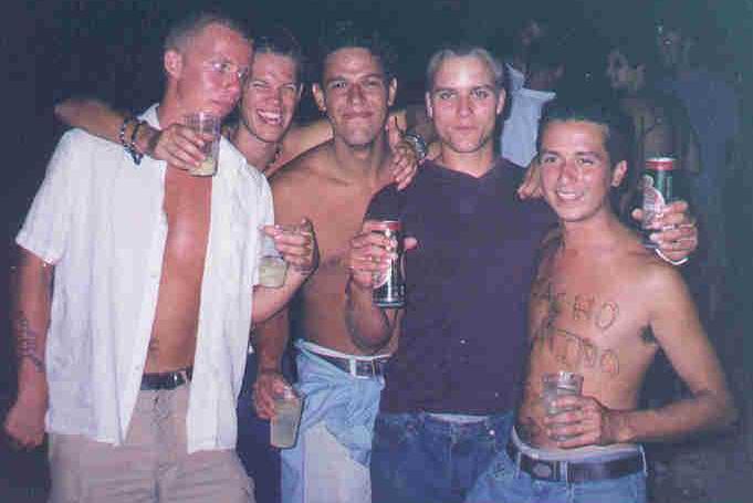 Antoine from Belgium, Kasper from Denmark, Felipoussis, Niklas and Fernando
