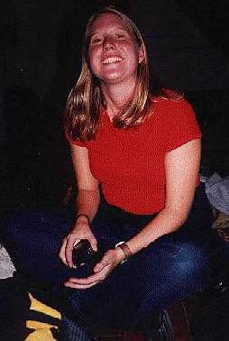 English Rachel putting on her most charming smile