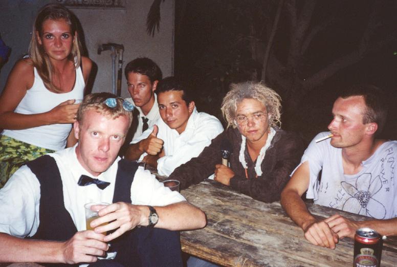 Louise looks sunburnt, Irish Vincent drinks his ale, Kasper does some scary vampire shit, Fernando the groom seems satisfied with his wedding, Grandpa Eli looks bewildered, and Chris ogles Louise...