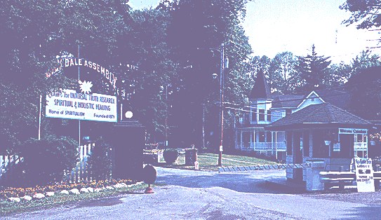 Main Gate - Click for more about the history of Lily Dale.