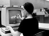 Terminal CRT de una IBM 360