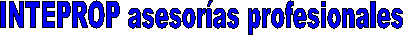 INTEPROP asesor�as profesionales