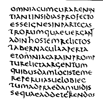 Foto: frammento di Livio (Codex Puteanus, 500 ca.)