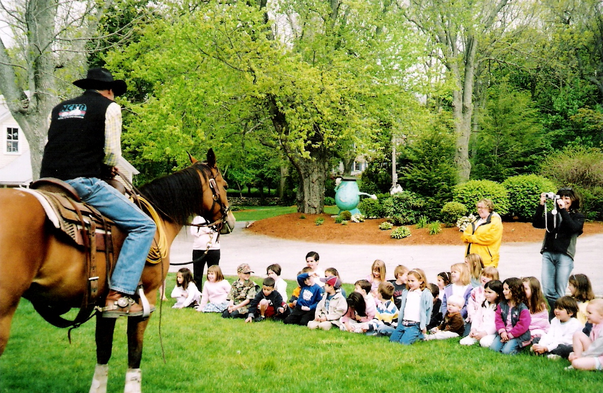 Educating and a demonstration with children at Sweet Peas in Rhode Island.