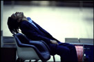 Sleeping man.