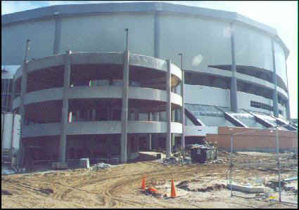 Ramp to outside exit dome