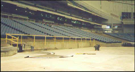 Visitors dugout