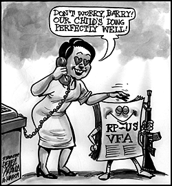 Mutual defense cartoon