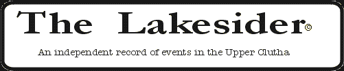 The Lakesider, an independent record of events in the Upper Clutha.