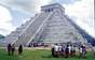 A detailed explanation of the celestial calander aspects of the pyramid from our Tour Guide before we are set loose to climb...