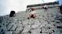 Me, climbing the 91-steps of 'The Castle'.