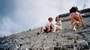 Me and Maggie, climbing the steps of the main pyramid. Notice the climber to the right of us...