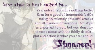 Mmmm.... Hiei!&nbsp; I mean... I'm Shounen.