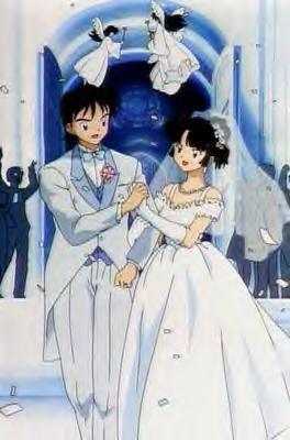 Kagome's just day-dreaming.