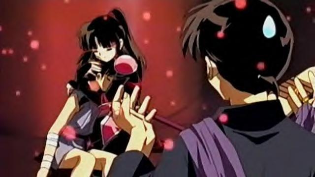 Miroku was expecting a kiss or hug...instead she hugs her un-dead brother.