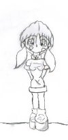 This is Emiko, one of Stacia's original characters...this is her favorite drawing so far.