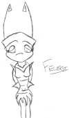 Feusci anime style...look, her outfit changed!