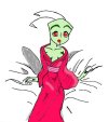 Do NOT ask...Stacia was copying stuff from Sorcerer Hunters #3 and she ended up with this...I like it, but only because she took the time to experiment and color it on her computer. ^^;