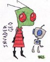 Invader Geo and I think....GIR? Geo belongs to Georgi S. e-mail...him/her for detail!