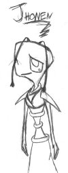 Jhonen (Yes, JHONEN! The offspring of two characters in the RPG) when he's 20.