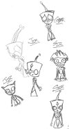 A bunch of sketches of JIR and SIR....my SIR untis, where IS SIR anyways??? oO
