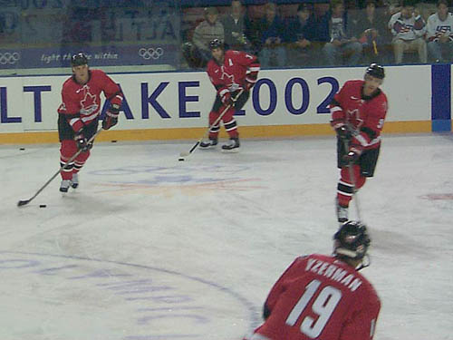 Adam Foote, Steve Yzerman, Michael Peca, Joe Sakic