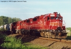 A Trio of Indiana & Ohio Railway GP40's Lead by #6742 South at Enon, OH on the Conrail Cincinnati Line