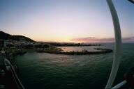 Agistri at Sunset from the last ferry out