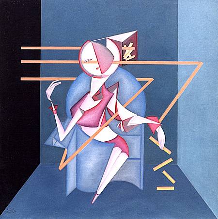 Il buio dentro - olio su masonite, cm.60x70,  A.1998