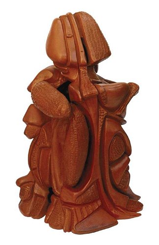 Guerriero illuminato - terracotta con patina bronzea, cm.26x45x27, A. 2000