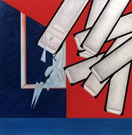 Luce nei pensieri - olio su masonite, cm.80x80, A.1999