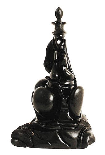 Donna di pietra - terracotta con patina bronzea, cm.40x40x20, A. 2000