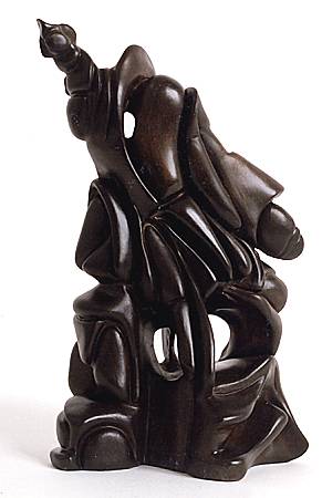 Vuoto insondabile - terracotta con patina bronzea, cm.28x17x18, A.1999