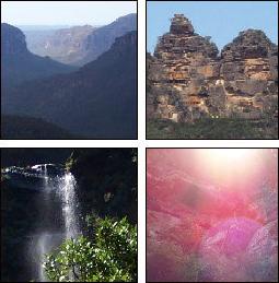 window to the blue mountains