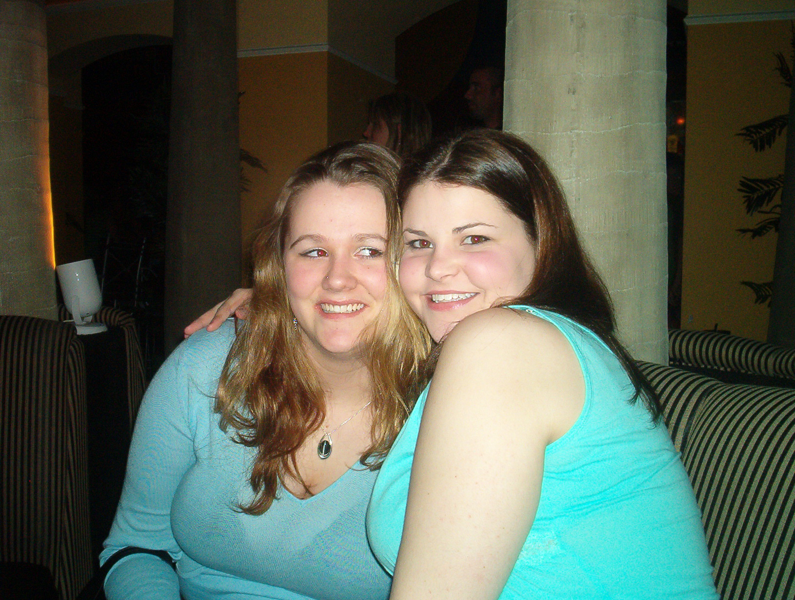 This is my siter Courtney (the dark brunette) and my friend Karla (the light brunette)