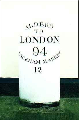 Aldeburgh milepost
