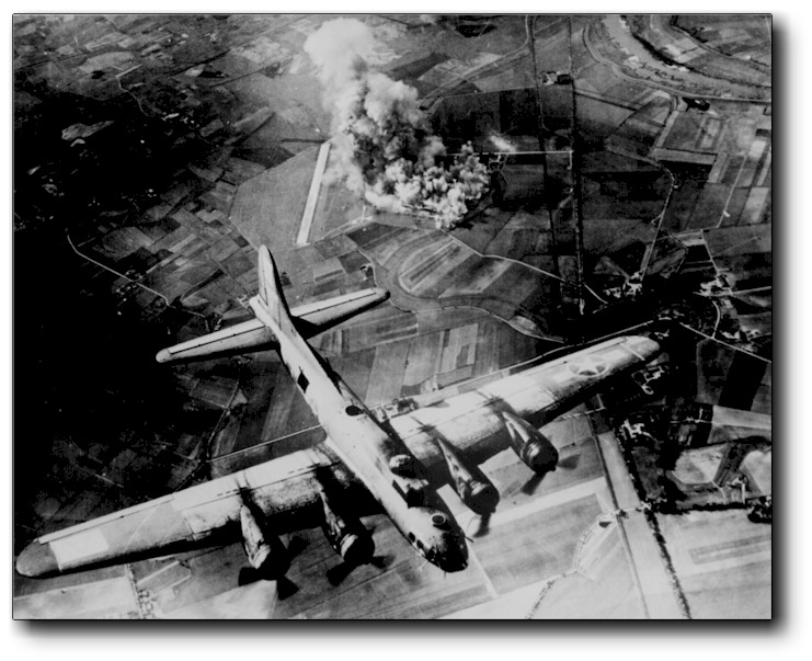 Eighth Air Force over Europe.  (National Archives)