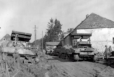 Modified M4 Sherman . . . now a T24 rocket launcher.