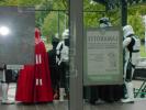 Dtuch and German 501st members pose for photos for local news
