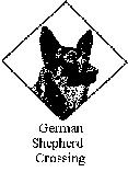 German Shepherd Crossing Sign