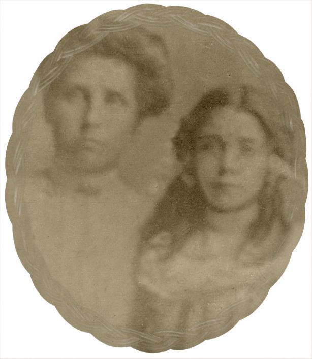 Mary Margaret Bluett and daughter Bridget Teresa Ahearne circa 1909