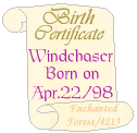 Windchaser's Birth Certificate
