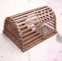Timber lobster pots