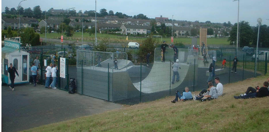 The public Skatepark Regional Sports Centre, Tramore Rd' Waterford, photo courtesy of railslide.com