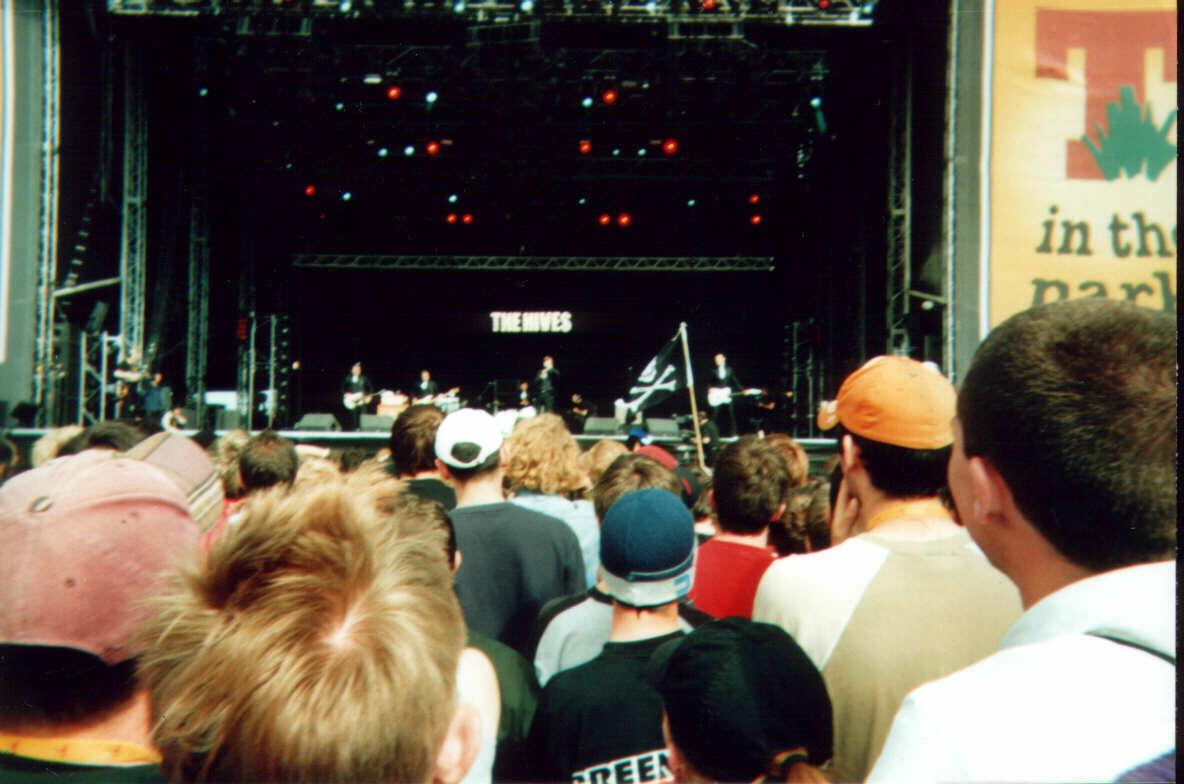 The Hives on stage.