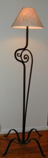 "Organic Iron" Scroll Floor Lamp