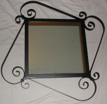 Banded Scroll Mirror