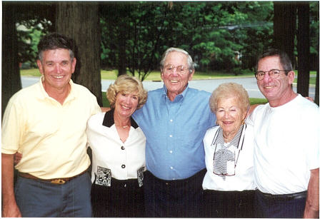 Bob & Carol with family: Seymour, Hazel, & Barry Pearson